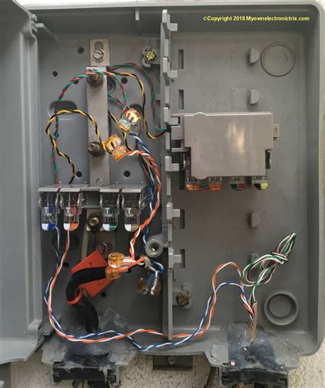 phone junction box location|exterior phone junction box.